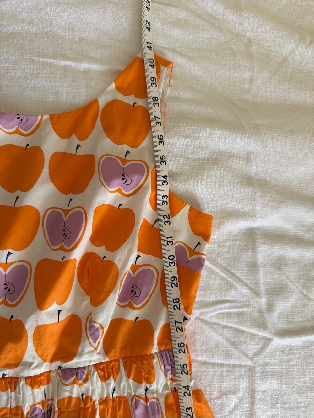 Boden Beatrice  Apple Print Cotton Dress - Picture 10 of 10
